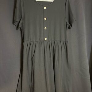 SHEIN Curve Casual Black Sundress